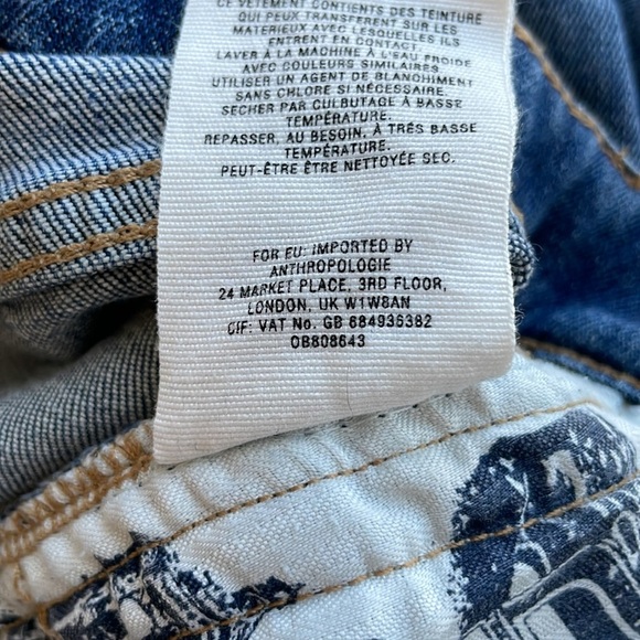 Pilcro and the Letterpress Embroidered Slim Boyfriend Jeans. Size 28. - Picture 14 of 14